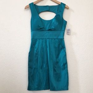Windsor Silk Teal Cocktail Dress